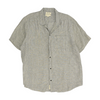 Black Plaid Short Sleeve Button Down