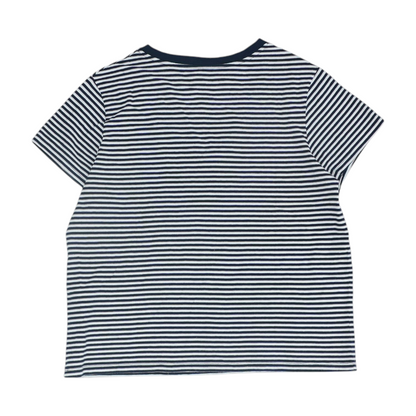 Navy Striped Blouse
