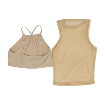 Beige Blouse Set