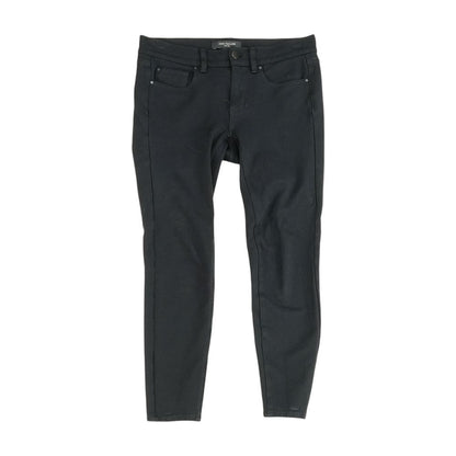 Black Solid Skinny Leg Jeans