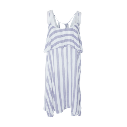 Blue Striped Midi Dress