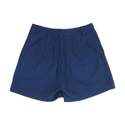Navy Striped Chino Shorts