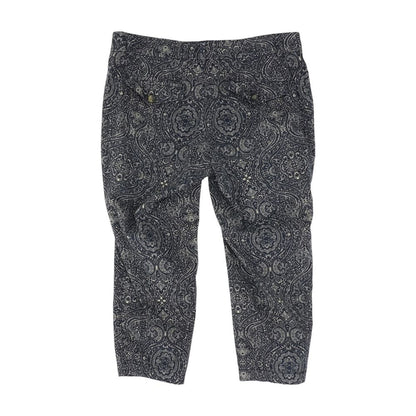 Black Paisley Capri Pants