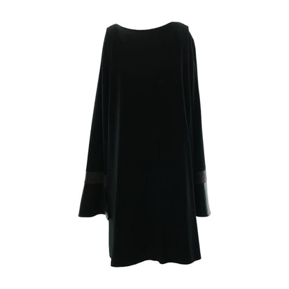 Black Color Block Midi Dress