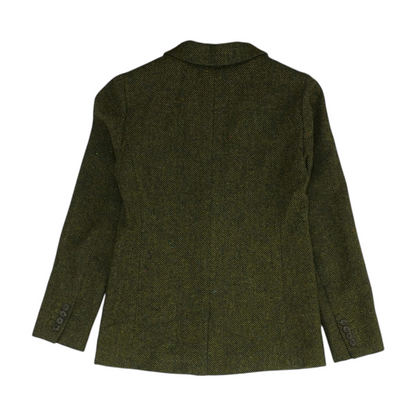 Green Chevron Blazer