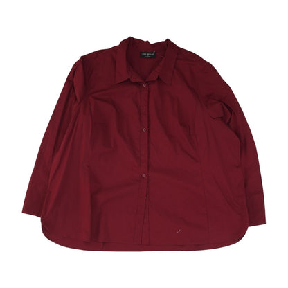 Maroon Plus Size Button Down