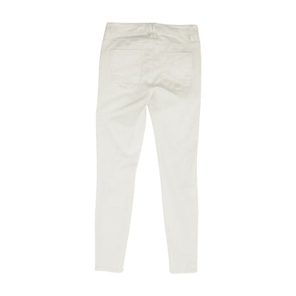 White Solid Jeans