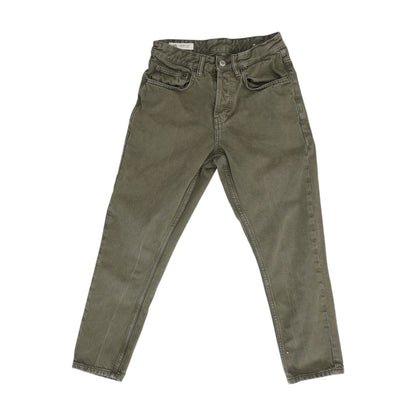 Gray High Rise Slim Leg Jeans