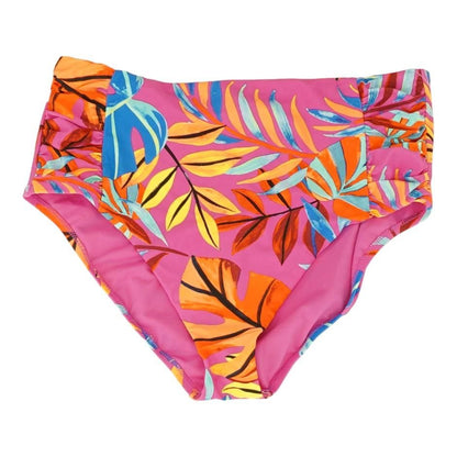 Purple Tropical Swim Bottom