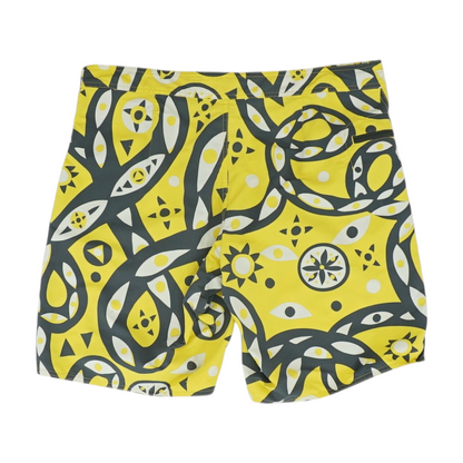 Yellow Print Swim Bottom