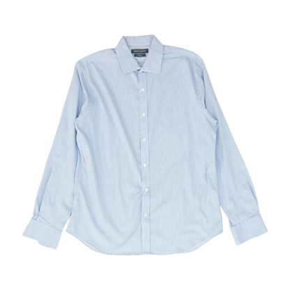 Blue Striped Long Sleeve Button Down