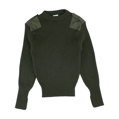 Green Solid Pullover Sweater
