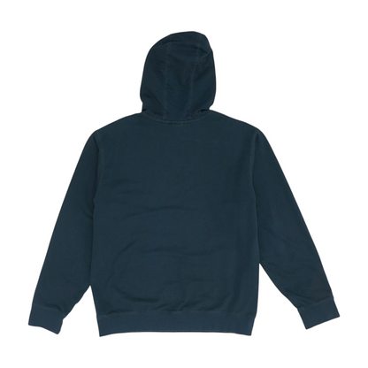 Blue Solid Hoodie Pullover