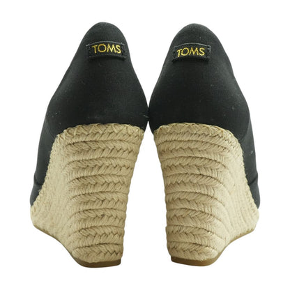 Black Wedged Sandals