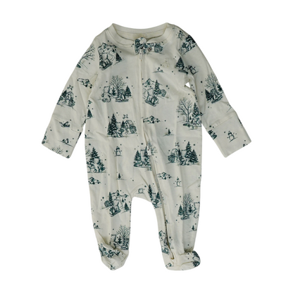 Ivory Graphic One-Piece