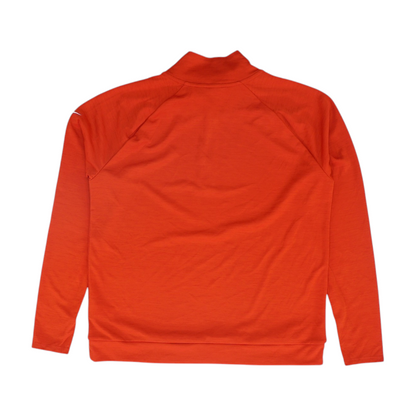 Red Solid 1/4 Zip Pullover