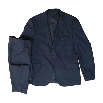 Navy Striped Suit