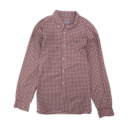 Red Check Long Sleeve Button Down