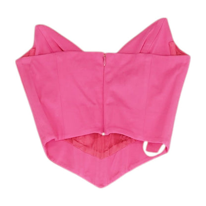 Pink Solid Sleeveless Blouse