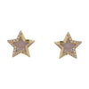 Effy 14K Gold Mother Of Pearl And Diamond Accented Star Stud Earrings – Image 1