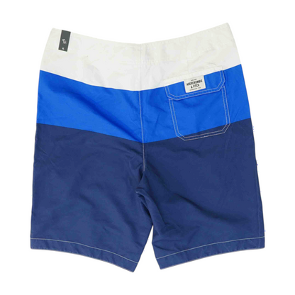 Blue Color Block Swim Bottom