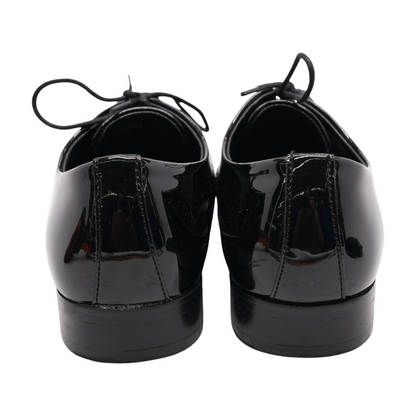 Black Lace-Up Dress Shoes
