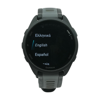 43mm Forerunner 165 Black Smartwatch Black Band M/L