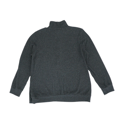 Gray Plus 1/4 Zip Sweater