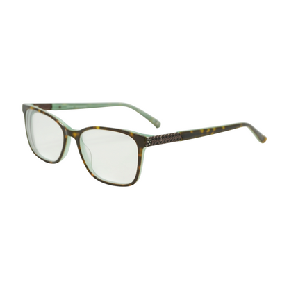Tortoise Cascade Square Prescription Eyewear