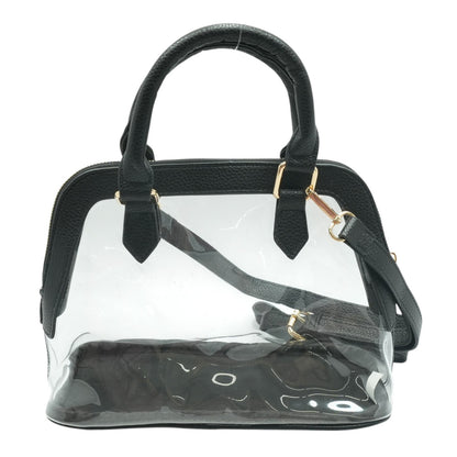 Black Transparent Stadium Handbag