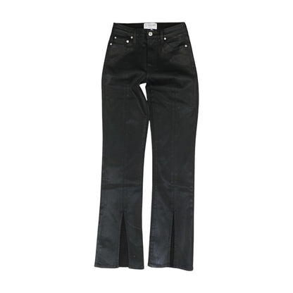 Black Solid High Rise Jeans