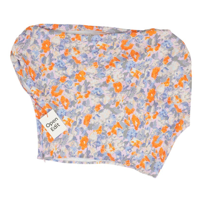 Multi Floral Short Sleeve Blouse