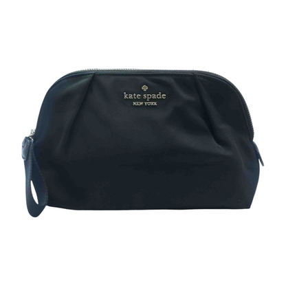 Black Solid Makeup Bag