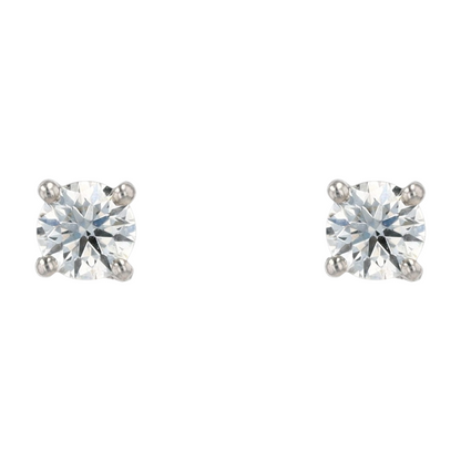 1/3 ctw Platinum Diamond Stud Earrings