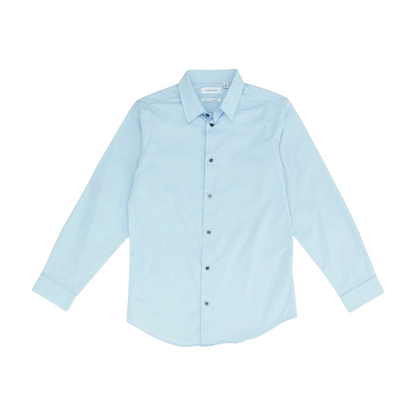 Blue Plus Button Down