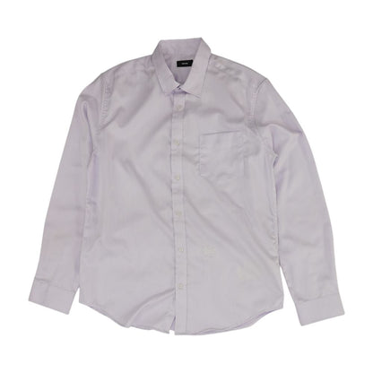 Lavender Solid Long Sleeve Button Down