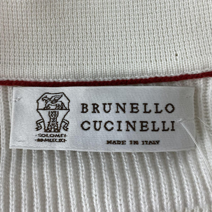 White 100% Cotton Solid Short Sleeve Polo