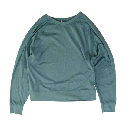 Green Solid Sweatshirt Pullover