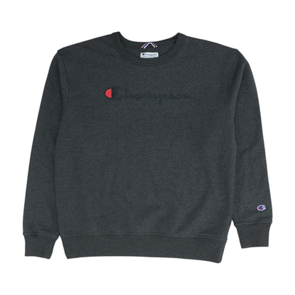 Gray Solid Sweatshirt Pullover