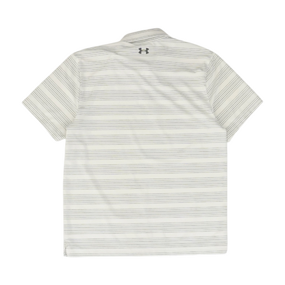 White Striped Short Sleeve Polo
