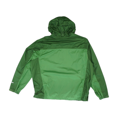 Green Solid Rain Jacket