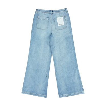 Blue Wide Leg Jeans