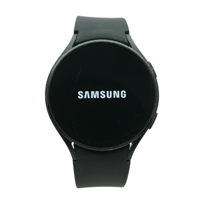 44mm Galaxy Watch4 Black Smartwatch Black Band Medium
