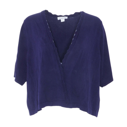 Navy Plus Cardigan Sweater
