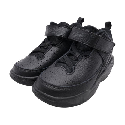Jordan Max Aura 5 Black Leather Athletic Shoes
