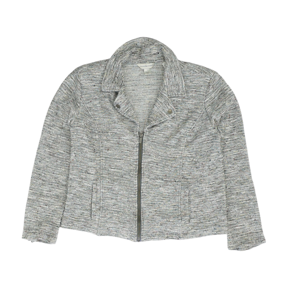 Gray Print Blazer