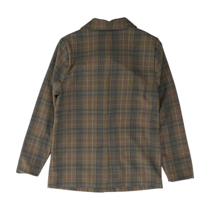 Brown Houndstooth Blazer