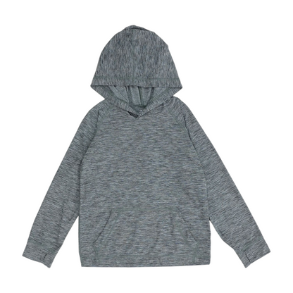 Gray Abstract Hoodie Pullover