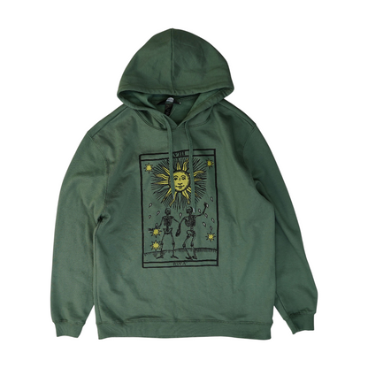 Green Graphic Hoodie Pullover