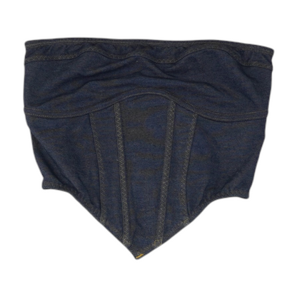 Blue Cropped Blouse